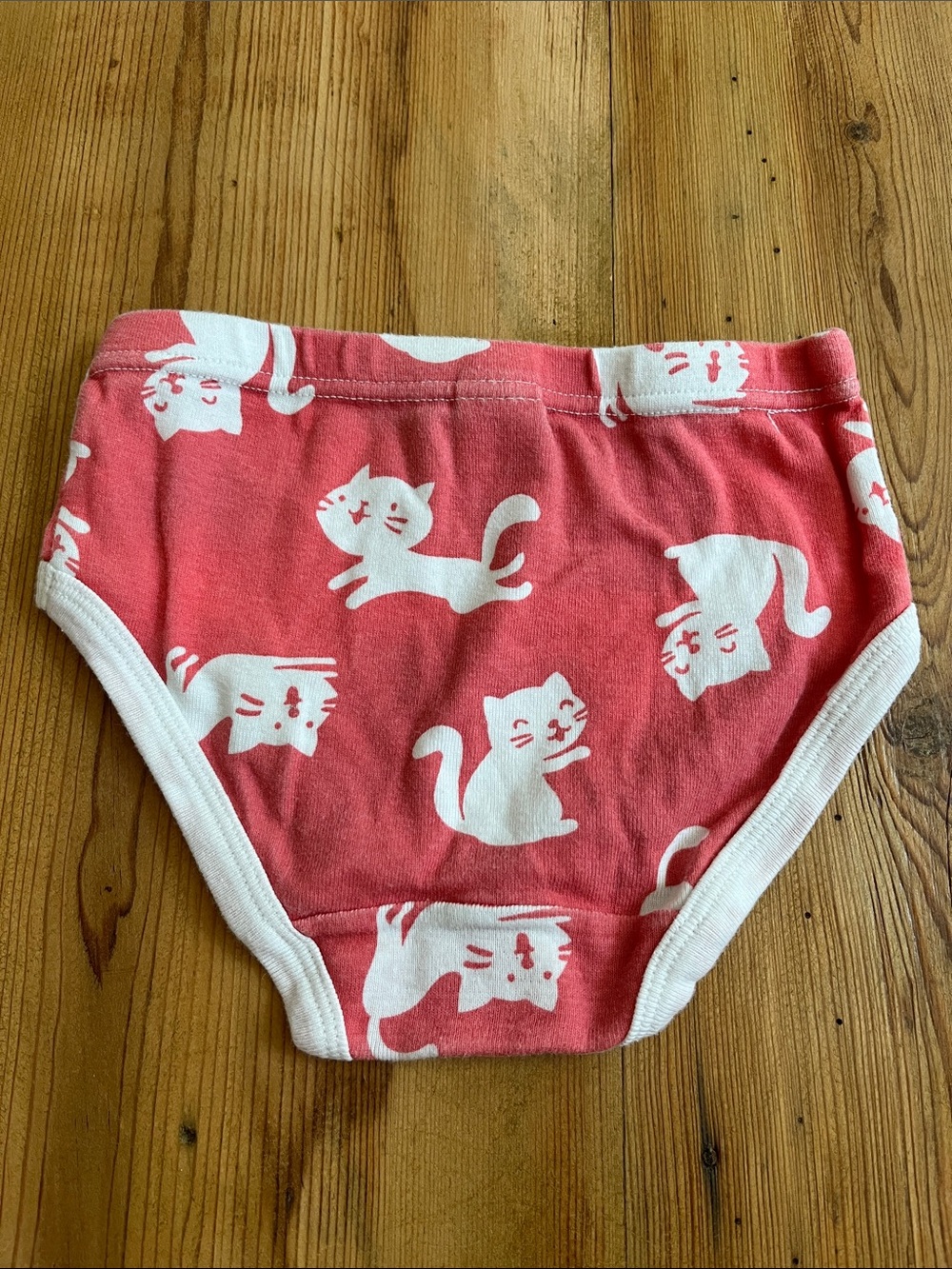 OOAK 3T Pink Kitty Cat Printed Underwear 100% Cotton